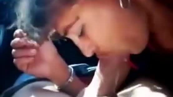 Indian blowjob in the car